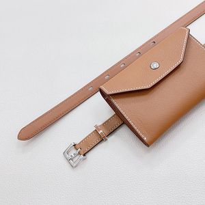 H Belt Fanny Pack 15mm Woman Belt Designer met een echte lederen zak riemontwerper Echte kalfsleer gemaakt van titanium staal vergulde luxe 5a T0P retro 018