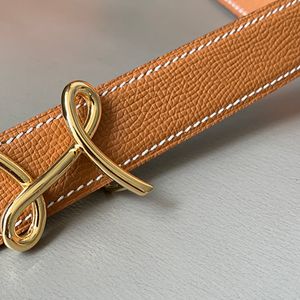 Ceinture pour femme 32 MM homme ceinture designer Couple ceinture designer véritable cuir de veau en acier titane plaqué or de la plus haute qualité de luxe T0P bronze mode 009