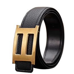 Brief Gesp Designer Riem Man Koeienhuid Goud Zilver Gesp Berserk Cinturon Mode Riemen Echt Leer voor Heren Dames