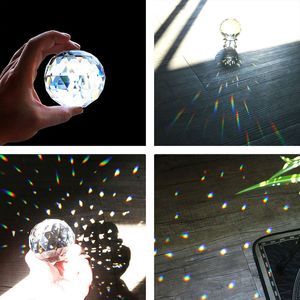 HD Clear gesneden Crystal Suncatcher Ball Prisms Glass Sphere Facetted Star Ball Crystals for Home Decor, Window (100 mm/3.94in)