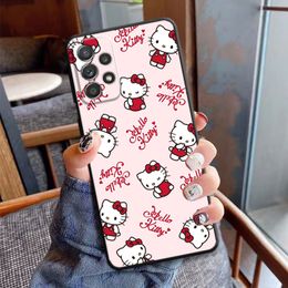 Hello K-Kitty Case de teléfono para OnePlus 7T 7 9 Pro 8T 9R NORD 2 5G CE2 LITE N10 N20 N20 N200 8 10 Pro 10R ACE TPU Soft Cover