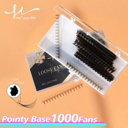 H L SINCE 1990 Premade Fan Lashes 1000 Fans Dunne basis Premade Volume Fans 3--20D Puntige smalle basis Ultra Speed Premade Fans 231227