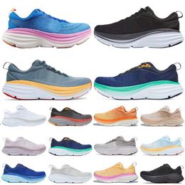 Livraison gratuite H One Running Shoes Clifton 9 8 X2 Cloud Blue Summer Song Cyclamen Men Femmes Outdoor Sports Trainers Sneakers 36-46