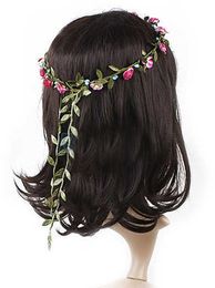 H07 Version coréenne de la mariée en bordure de mariée couronne de coiffure.