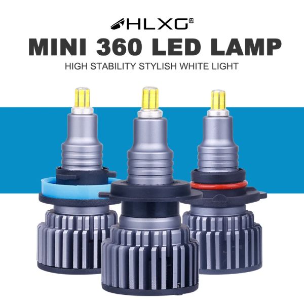 H11 H7 LED BOLLA DE CAR LED 360 LED BUMBAS PARA CAR 20000LM H8 H9 Lámpara LED 9012 HIR2 9005 HB3 HB4 9006 6000K AUTO AUTO LUCES