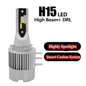 Bombilla LED H15 Canbus para coche, 20000LM, 80W, Turbo Luz De Carretera, DRL, faro delantero de coche, 6000K, 12V, para Golf, BMW, Benz, VW, MK7, Ford, Mazda