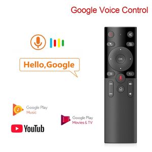 H17 2,4G Air Mouse inalámbrico Gyro Voice Remote Controls Sensing Universal Mini Keyboard Control para X96 H96 T95 TX6 KM6 Android TV Box