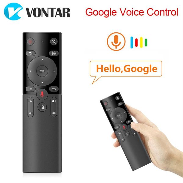 H17 Voice Remote controler 2.4G Wireless Air Mouse con IR Learning Micrófono Giroscopio para Android TV Box242f