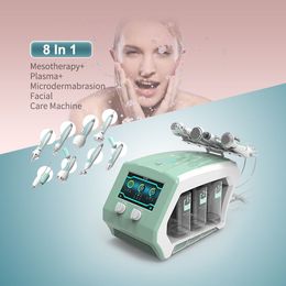 H2 O2 Small Bubble Hydra Water Dermabrasion Machine 8 en 1 Nettoyage en profondeur Microdermabrasion Soins hydratants pour la peau Peeling de la peau par ultrasons pour le traitement des soins de la peau