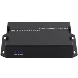 Freeshipping H265 H264 IP naar SDI HD-MIVGA CVBS Video Streaming Decoder SRT IP Camera Decoder voor het decoderen van HTTPS RTSP RTMP UDP M3U8 HL Boks