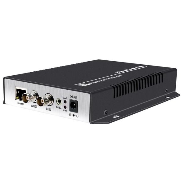 Envío gratuito H265 H264 Codificador de video SDI SDI a IP Streamer compatible con RTMP RTMPS RTSP UDP RTP SRT HTTP y Facebook Youtube Wowza Vguwl