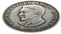 H28 – pièces de monnaie commémoratives allemandes, ornements artisanaux en laiton, accessoires de décoration pour la maison, 3273086