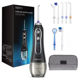 H2ofloss Waterflosser Monddouche HF6 Draagbare elektrische tandheelkundige draadloze 5 mondstuktips voor tandenreiniging Gezondheidsvoorziening 240106