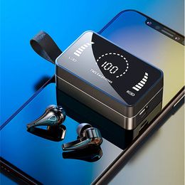 H3 Bluetooth-headset oortelefoons True Wireless Sport Telefoon LED Display Fingerprint Hi-Fi Stereo waterdichte oordopjes met retailpakket