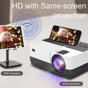 Play Motion PROJECTOR, H3 LED Mini Portable 30-170 inch Full HD Afspelen HDMI-compatibele USB Home Theater Films Game Projector voor kinderen cadeau