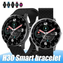 H30 Smart Watch Bracelet Bracelet de sport Smartwatch Full Screen Touch Heart Rate Smartwatches Band pour Android avec Retail Box