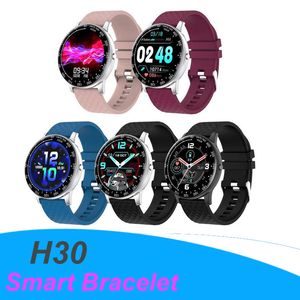 H30 Smart Watch IP68 Impermeable Impermeable Dial Personalizado Play Música SmartWatch Presión arterial Tasa del corazón Monitor de sueño Deportes Fitness