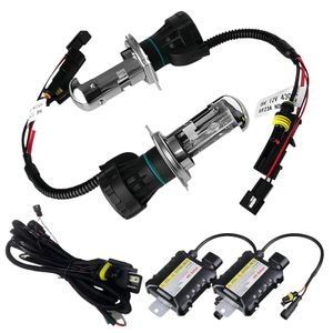 H4-3 4300K ​​6000K 8000K 12000K BI XENON HI/LO XENON BULB X 1 PAIRE BUNDLE MET 2 X 55W Digitale ballast en 1 pc-verbindingslijn