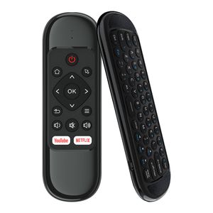 H6 Télécommande pour TV Smartv Sans Fil avec Air Mouse Gyroscope Clavier Complet 2.4G Puissance Chargeable Pour TV Box KM2 PLUS KD3 KD5 PC