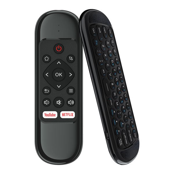 Mando a distancia H6 para TV Smartv inalámbrico con giroscopio Air Mouse teclado completo 2,4G potencia recargable para TV Box KM2 PLUS KD3 KD5 PC