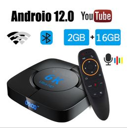 H618 Dispositivo de TV inteligente Android 12 8GB 16GB 32GB 64GB 2,4G/5GHz Wifi6 Bluetooth Android TV Box compatible con reproductor multimedia 6K HDR decodificador de vídeo 3D