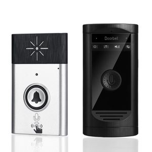 H6S Wireless Voice Intercom Deurbel Two-Way Interphone 200m Afstand LED-indicator - Zilver