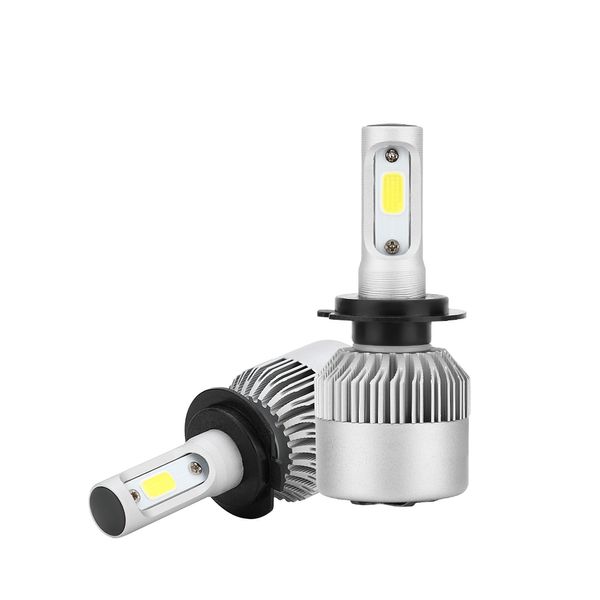 H7 COB LED Kit lampadine per fari auto 72W 8000lm Luce anteriore automatica Lampadine fendinebbia H7 6500K 12V 24V Fari automobilistici a led