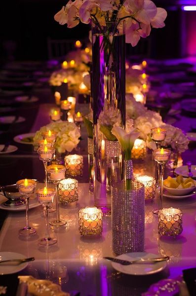 H7cm * W7cm, Fedex / Ems liberan el sostenedor de vela de Votive del cristal de cristal, pieza central de la boda decoración del hogar