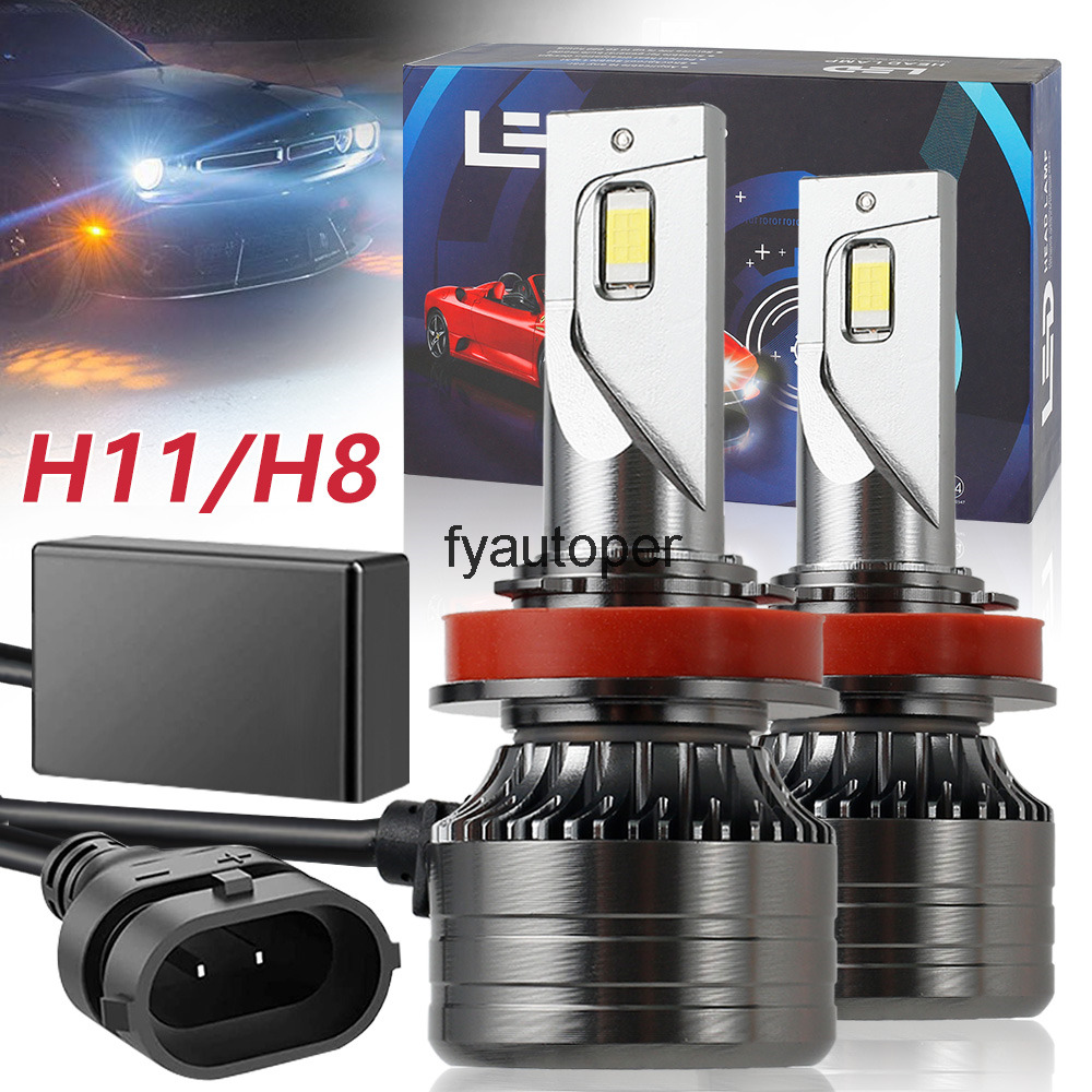 H8 H8 H11 LED Bombilla Faro Kit de luz de niebla Lámpara de coche Lámpara Faros 12-24V 6000-6500K IP67