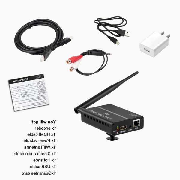 Freeshipping H8110AV-MP HD-MI / CVBS Codificador de video 1080P FHD 60 FPS WIFI IPTV Codificador RTMP RTSP RTMPS UDP HLS para transmisión en vivo Feklv