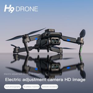 H9 Drone pour débutant pliable Drone sans balais UAV UAV HD PHOTOGRAPHIE AERINE DRONE Position de flux optique Aircraft pliant drones volants