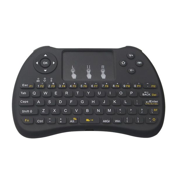 Livraison gratuite H9 Mini clavier 2.4G sans fil pavé tactile souris claviers de jeu pour Android TV Box PC ordinateur portable tablette Orange Pi Plus Raspberry Pi