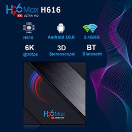 H96 MAX h616 allwinner 6K Smart TV Box 2.4G/5G Wifi BT4.0 Mediaset Top 4G 32GB/64GB Android 10.0