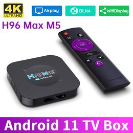 H96 Max M5 Smart TV Box Android 11 Rockchip 3318 4K Google 3D Video BT4.0 Media Player Box Box