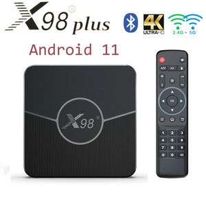 X98 Plus Smart TV Box Android 11.0 Amlogic S905W2 AV1 Dual Wifi BT Youtube Mediaspeler 4G 64G 2G 16G VS X98 MINI