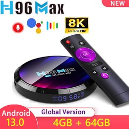 H96 MAX RK3528 Smart TV Box Android 13 TVBox 4G 64G 32G WiFi6 5G Dual Wifi 4K 8K Google Voice Assistant Mediaspeler Set Top 240130