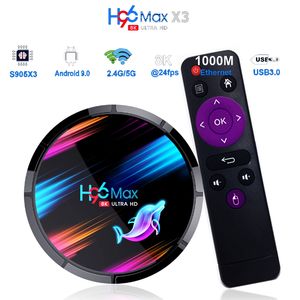 H96 MAX X3 S905X3 Smart TV Box Android 9.0 4 GB 32GB 64 GB Media Player 4K Google Voice Assistant H96Max