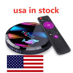 Expédié depuis les états-unis H96 MAX X3 TV BOX 8K BT4.0 double wifi Amlogic S905X3 ANDROID 9.0 os 4GB RAM 32GB ROM