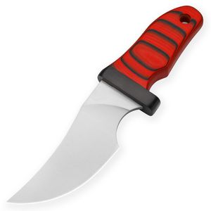 H9601 Outdoor Survival Rechte mes ATS-34 Satijnen druppelpunt Blade Volledige Tang G10 Hendel Vaste mesmessen met Kydex