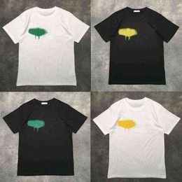 H9E4 Camisetas para hombres 21ss Diseñador de camiseta de lujo Marca Palms Angels Angel T Shirt Pa Ropa Spray Carta Manga corta Primavera Verano Marea Hombres y mujeres Tee