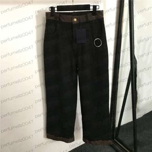 HA1n Classic Broidered Jeans Womens Denim Pantalon Straight Jean Designer Lady Long Pant Vêtements