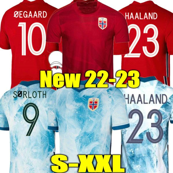 Haaland 21 22 23 Jersey de football de Norvège 2021 2022 2023 Noruega Odegaard Berge King Camisetas de futbol Équipe nationale de football Uniformes Thaïlande