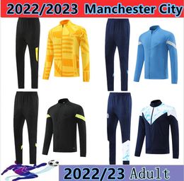 HAALAND voetbalshirt 22/23 trainingspak DE BRUYNE MANS CITIES GREALISH STERLING FERRAN MAHREZ FODEN 2022-2023 trainingspak uniformen heren kindertenue sets 088