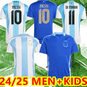 2024 2025 ArgentinaS Soccer Jerseys Fans Player Version MESSIS MAC ALLISTER DYBALA DI MARIA MARTINEZ DE PAUL MARADONA Hommes et femmes Maillot de football