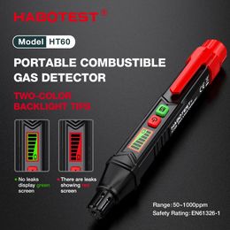 HABOTEST HT60 Detector de fugas de gas portátil Handheld Combustible Gas Fuga Tester Analizador de gases con alarma visual audible 240429