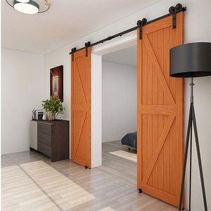 HACCER 4-12ft Hardware de porte de grange coulissante