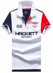 Hackett Men Camisa casual Polo diseñadores Londres Polos Summer Cotton Mens Camisetas Inglaterra HKT Sport Racing Tees MXXL9911270