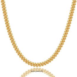 Ontwerper ketting 925 sterling zilveren gesp Cubaanse ketting 3mm/5mm/6mm diamant geslepen zilver/18K gouden ketting geschikt voor mannen en vrouwen 18-24 inch