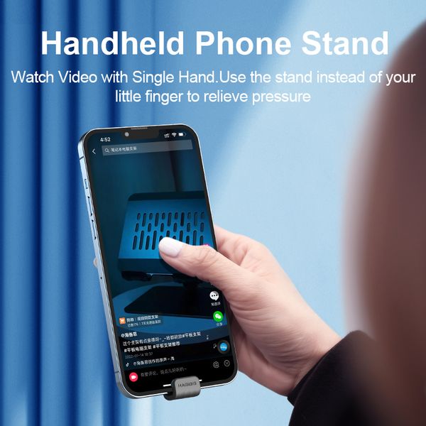 Hagibis Phone Grip Strap Stand Cell Phone Téléphone Porte-doigt Portable Universal Pliable Kickstand pour la plupart des smartphones