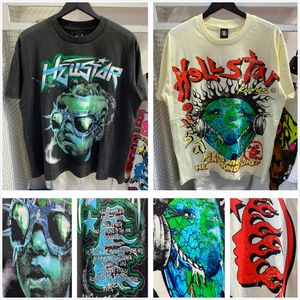 Haikyuu Graphic Tee Mens Designer Shirts Hellstar Shirt T Vêtements Hipster Tshirt Fabric Street Graffiti Lettrage Impression Vintage Coton d'été